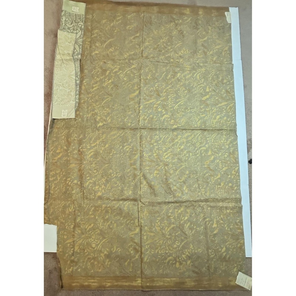 Fortuny CAMPANELLE in Carmel & silver  (55x31+ inches) #5111